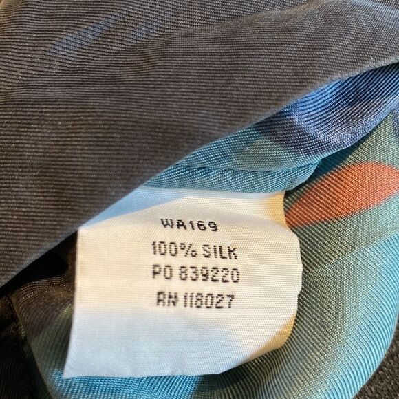 Boden size 12 Silk T Shirt Wide Neck Short Sleeve Abstract Floral Polka Dot - Picture 6 of 7